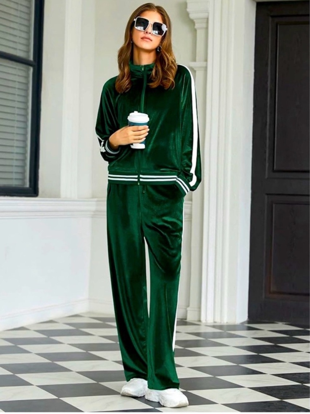 Set Velour Track pant and jacket - Casual comfort fit